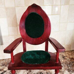 Vintage Victorian Style Miniature Doll Chair-1970s